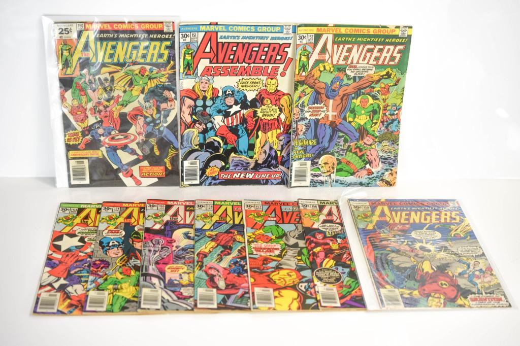 Avengers Straight Run Bronze Age Comic Grouping (1 of 3)