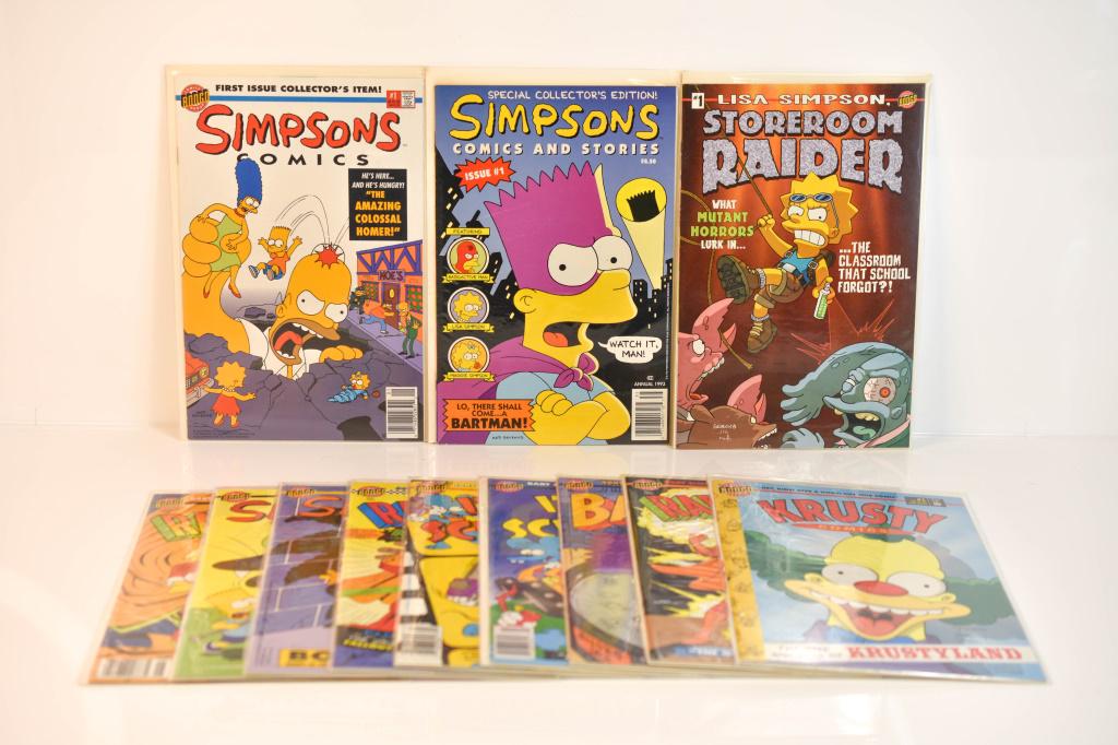 (12) Simpsons Assorted Comic Book Grouping (1 of 5)