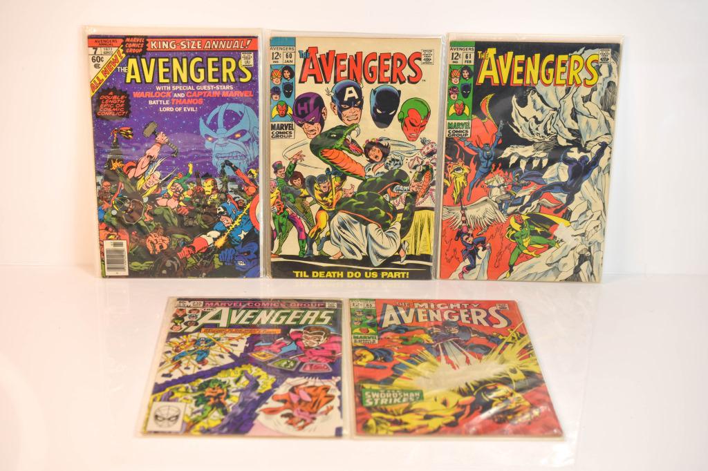 (5) Avengers Silver & Bronze Comic Grouping (1 of 5)