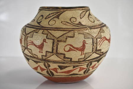 Acoma Pueblo Pollychrome Olla 1890- 1920