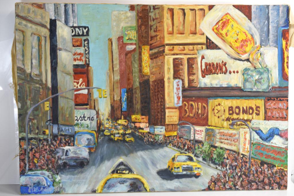 American Pop Art Oil on Canvas: Artist: Charles Herbstreith Discovery art. Pop Culture and Pop Art is identifiable by consumer symbols such as a can of Campbell's Soup or celebrities such as Marilyn Monroe. Warhol stated pop artists
