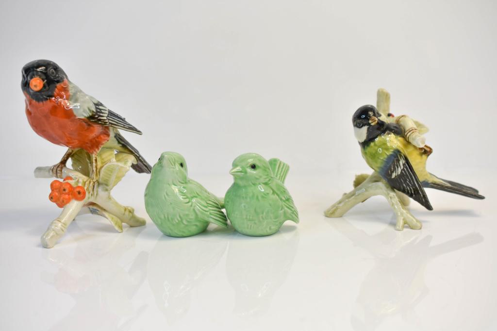 Goebel Birds Eagle, Woodpecker Lot of 4: Includes (4) Tallest is 5 3/4" in height.