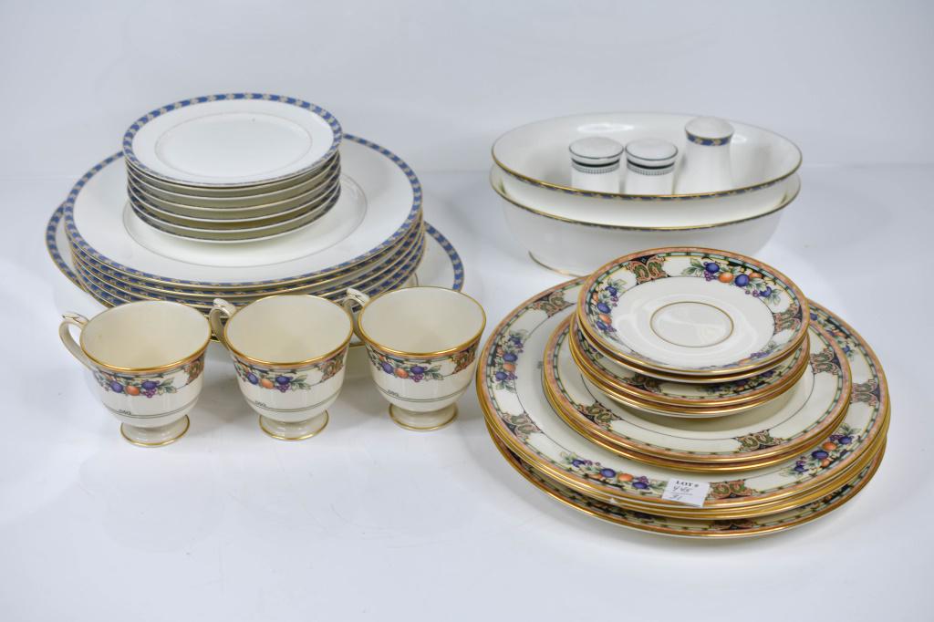 2 Sets of Lenox Dinnerware China Lot of 31: Includes (31) two different patterns of Lenox china. Both sets are Incomplete.