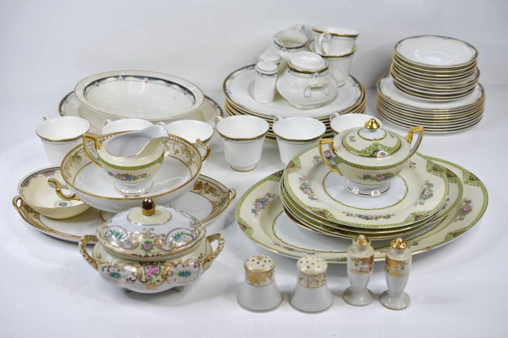 2 Sets of Meito & Royal Doulton China Lot of 57: Includes (57) Royal Doulton 42 pieces and Meito15 pieces of dinnerware. Seven pieces of the Meito china lot are Nippon. Both sets are incomplete.