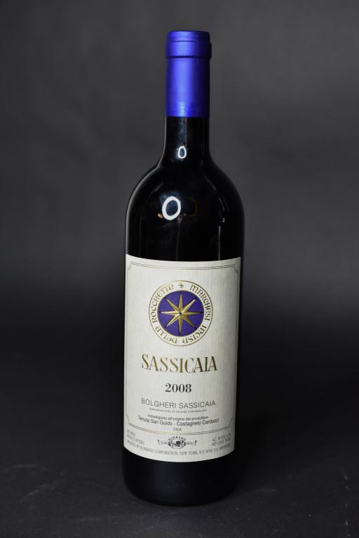 2008 San Guido Sassicaia Bolgheri Wine: Includes (1) Unopened 2008 San Guido "sassicaia" Bolgheri Wine From Tuscany Pick Up Only. From Local Estate. Must Be 21 To Purchase And Show Valid Identification Upon Pick Up.