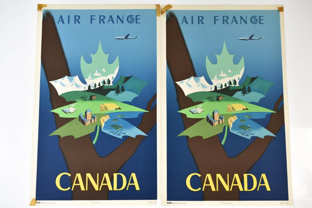 Vintage Air France Airline Poster Grouping (1 of 1)