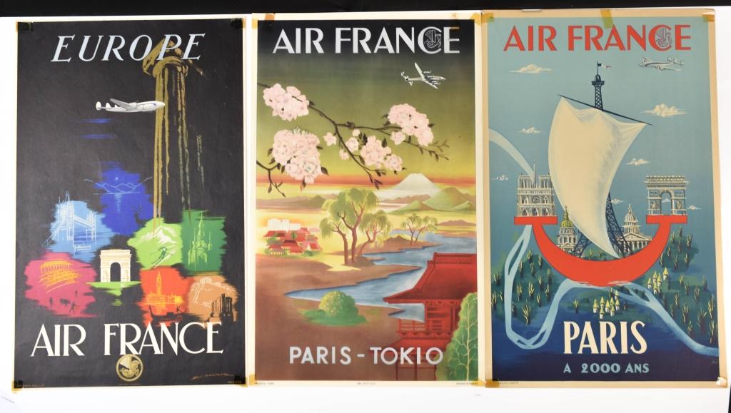 Vintage Air France Airline Poster Grouping (1 of 4)