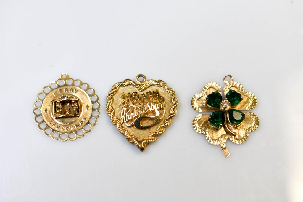 3 Gold Charms (1 of 8)