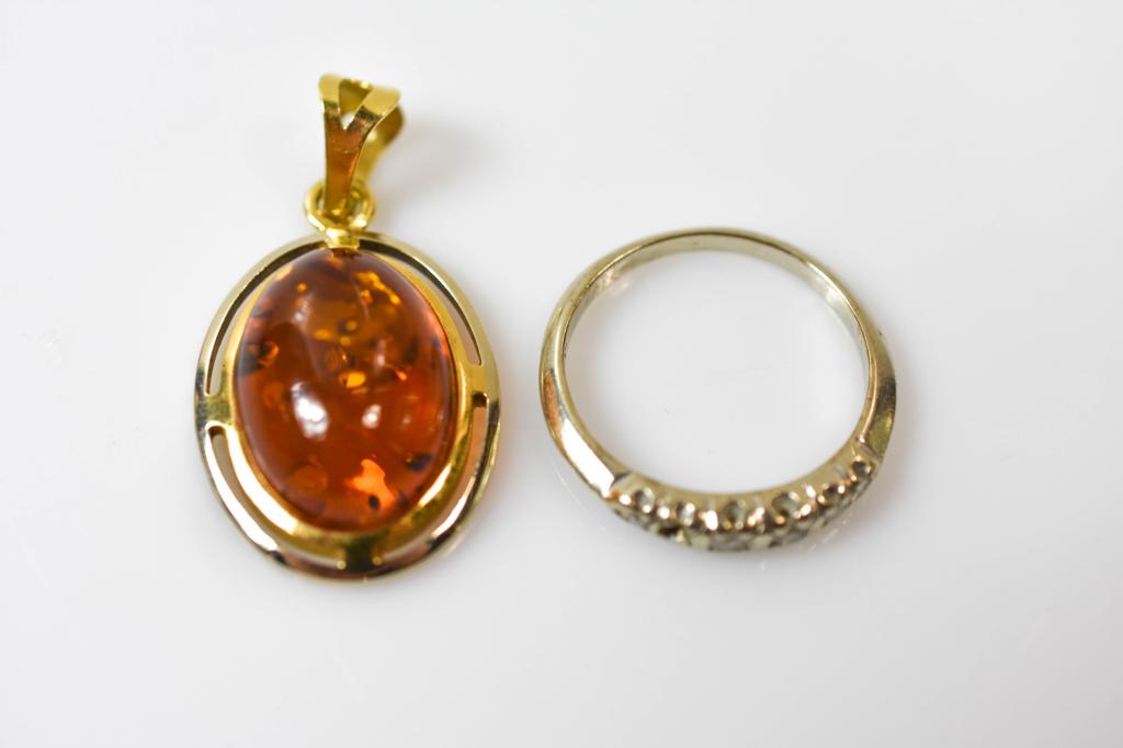 Gold Ring And Pendant (1 of 3)