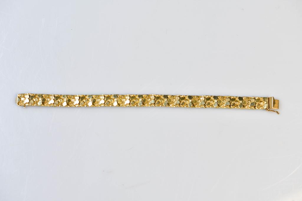 Gold Nugget Style Bracelet (1 of 5)