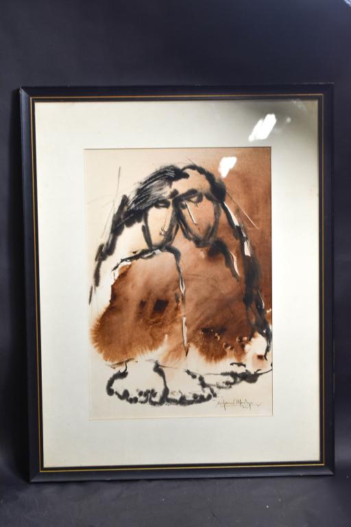 Benjamin Mendoza (Bolivian, b.1935) Watercolor (1 of 1)