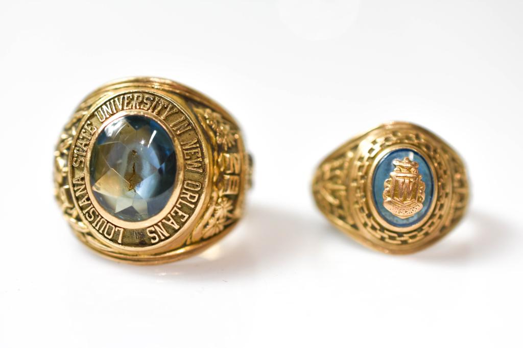 Two Gold School Rings (1 of 5)