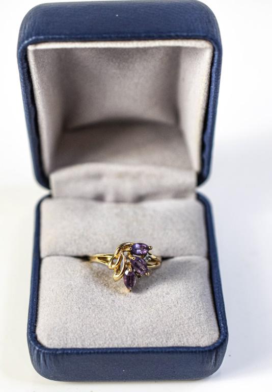 14k yellow Gold Amethyst Ring (1 of 6)