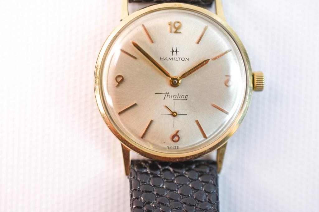 14K Gold Mens Hamilton Wrist Watch (1 of 5)