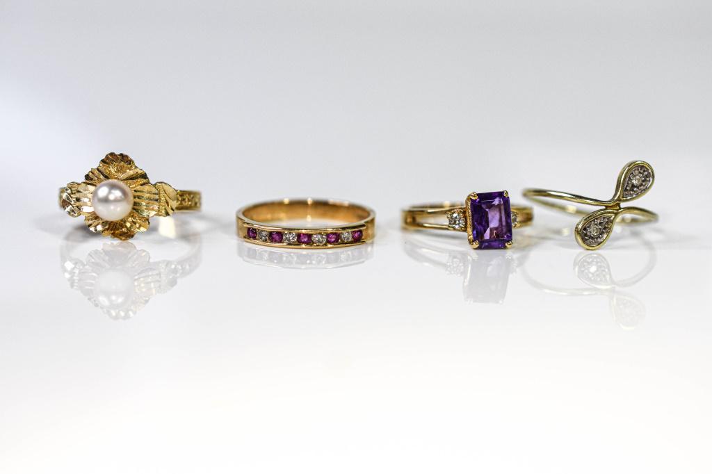 14K Yellow Gold Ring Grouping (1 of 5)