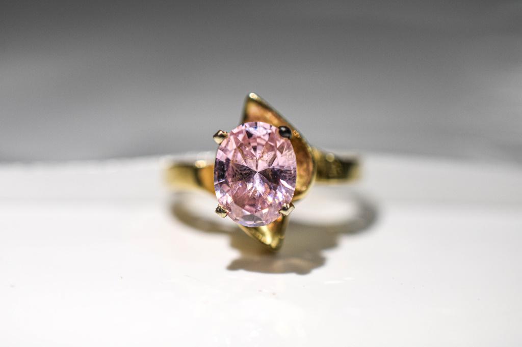 14K Gold Ring with Pink Spinel (1 of 4)