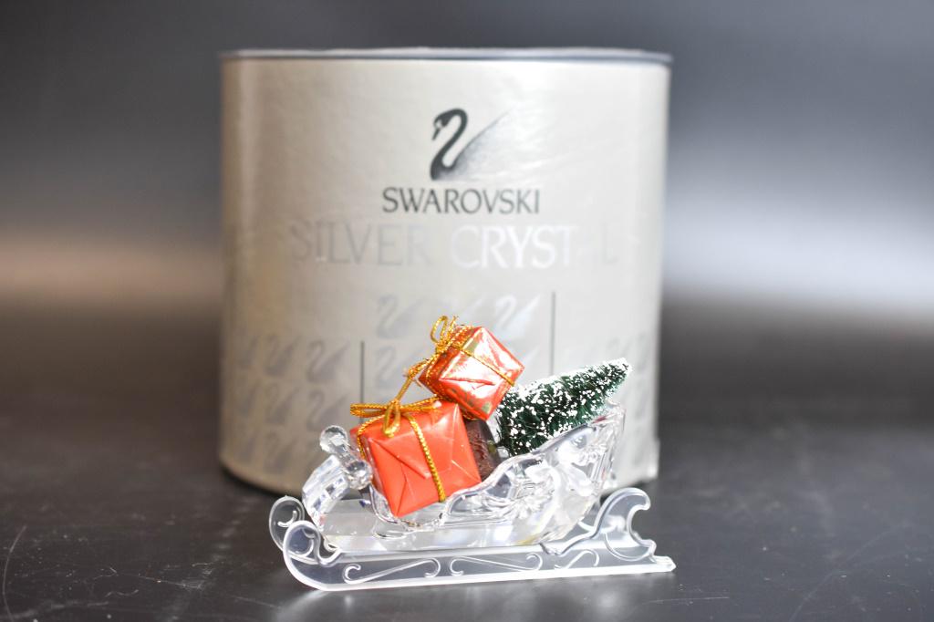 Swarovski Silver Crystal Sleigh (1 of 5)