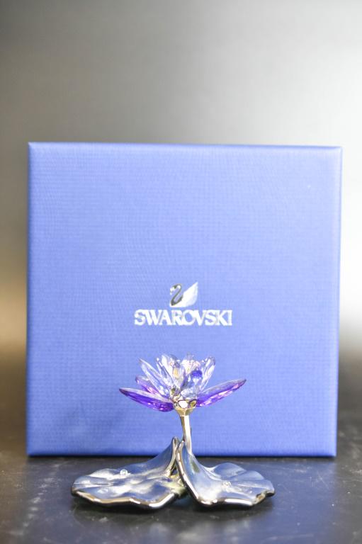 A Swarovski Silver Crystal Water Lily (1 of 7)
