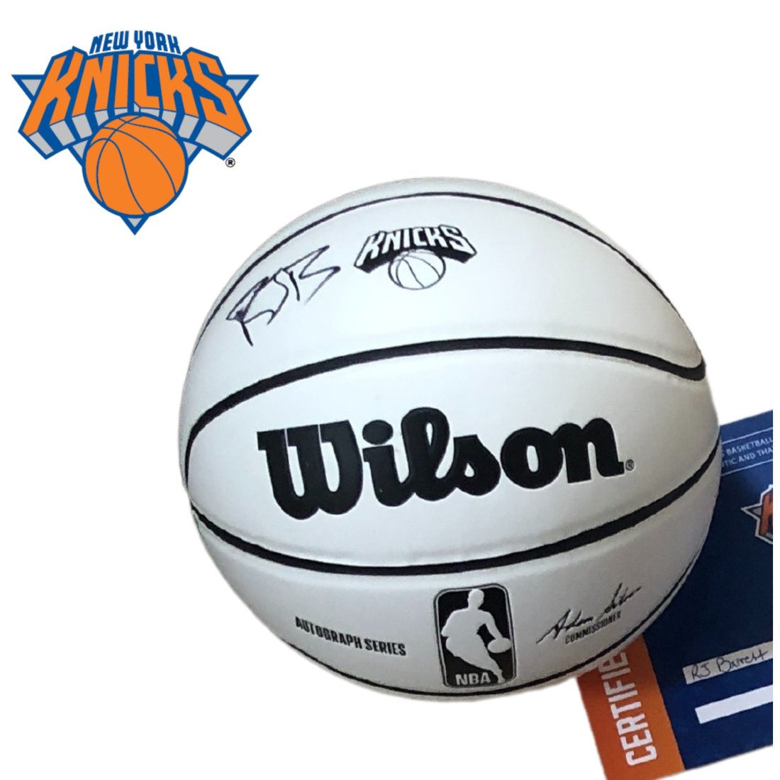 RJ Barrett Autographed Basketball (1 of 1)