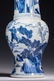 BLUE AND WHITE FIGURAL PHOENIX-TAIL VASE, KANGXI PERIOD - 3