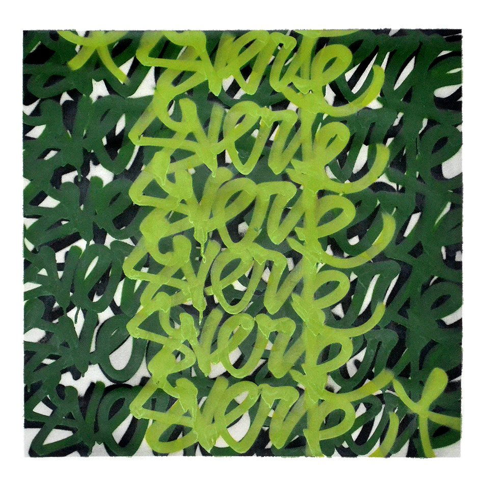 Suerte All Over - Josep Escarrant: Josep Escarrant Suerte All Over, 2020 Dimensions : 79 x 79 cm (31 x 31 in.) Technique : Spray paint on canvas Signature : Signed by the artist Born in Mexico, Josep Escarrant (JS40) grew up in Africa,