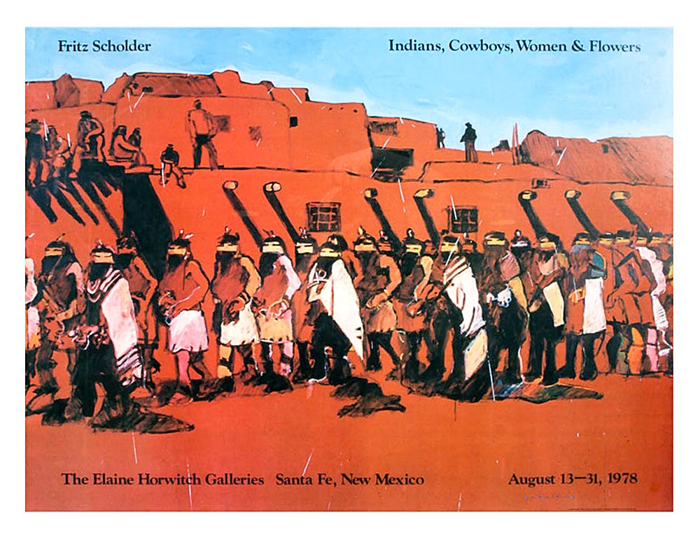 Indians, Cowboys, Women & Flowers - Fritz Scholder (1 of 2)