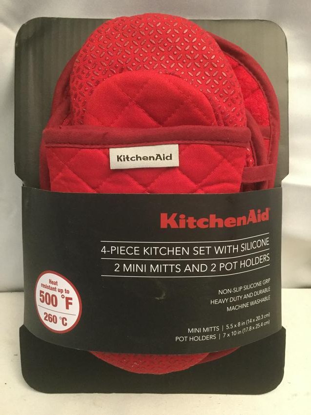 Kitchen Aid 4 PC Hot Gloves (1 of 1)
