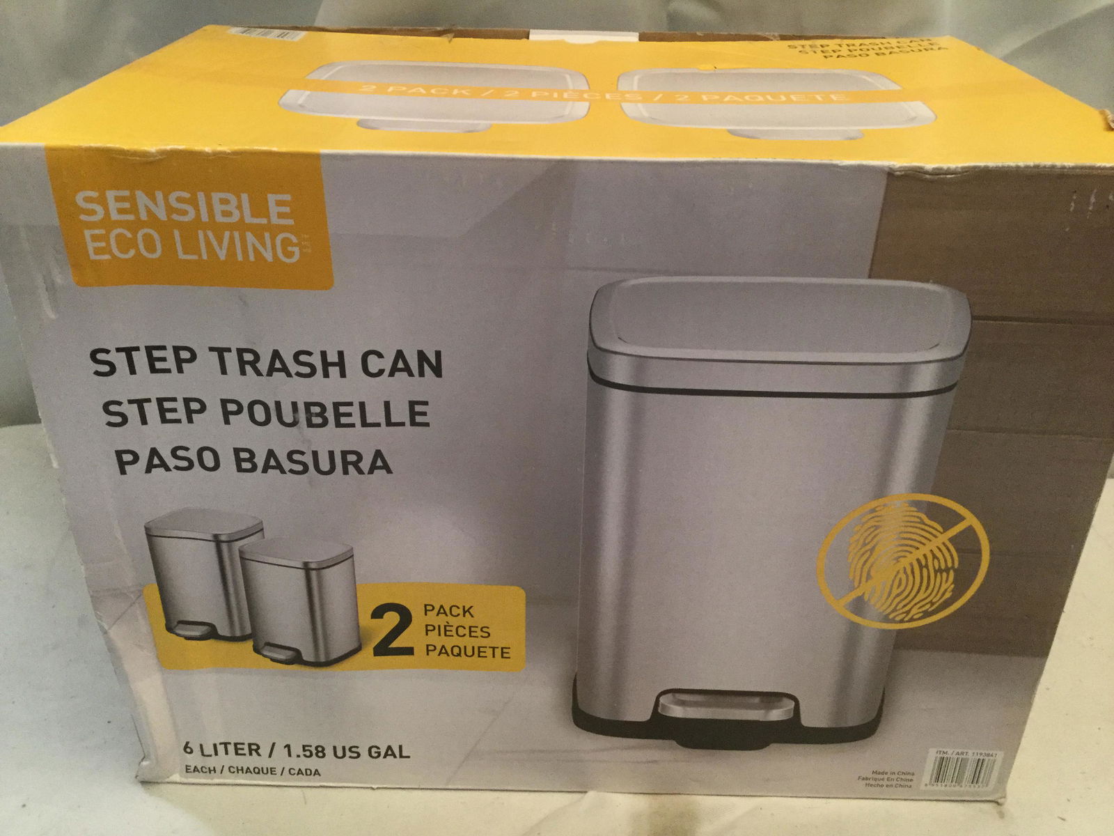 2 Pack Step Trash Can (1 of 1)