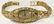 VINTAGE 14K GOLD LADIES NUGGET WATCH - 2