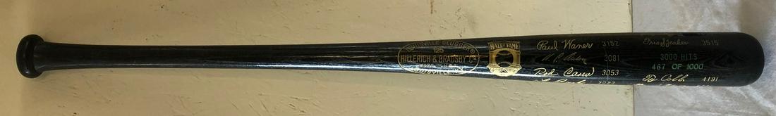 VINTAGE 3000 HITS COLLECTIBLE BASEBALL BAT: VINTAGE LOUISVILLE SLUGGER HALL OF FAME 3000 HITS LIMITED EDITION BASEBALL BAT - #467 0F 1000
