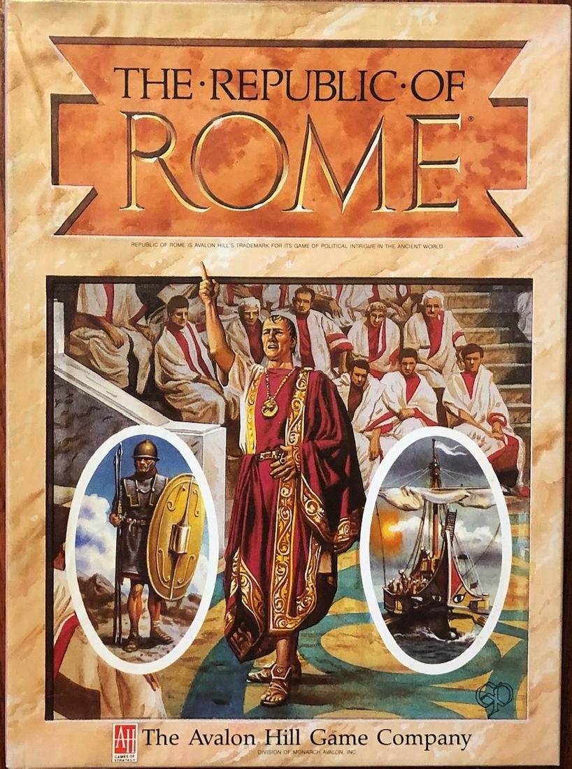 VINTAGE "THE REPUBLIC OF ROME" GAME: UN-PLAYED / UN-PUNCHED - UN-OPENED CARDS - EXCELLENT CONDITION
