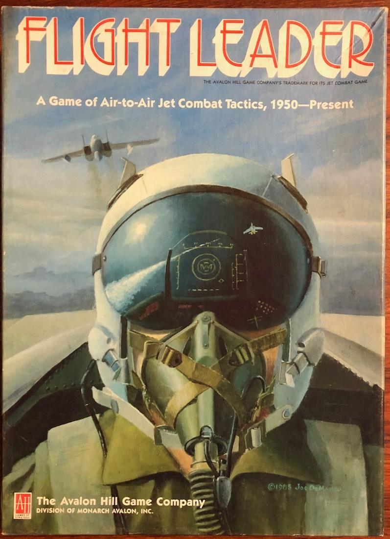 VINTAGE "FLIGHT LEADER" MILITARY BOARD GAME: A GAME OF AIR-TO-AIR JET COMBAT TACTICS, 1950 - PRESENT - EXCELLENT CONDITION…UN-PLAYED / UN-PUNCHED
