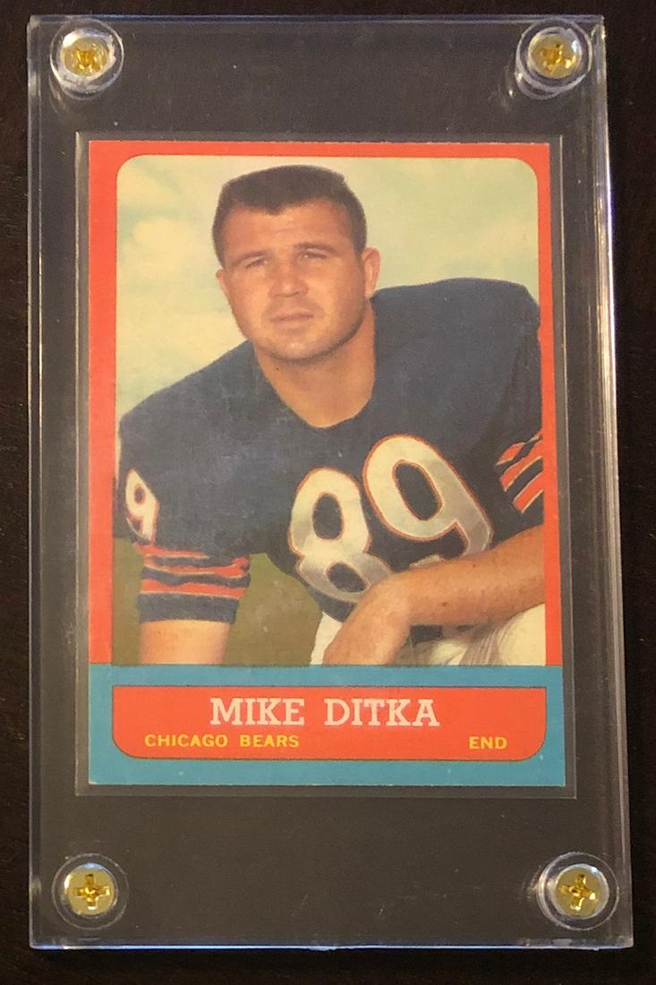 1963 TOPPS FOOTBALL MIKE DITKA - 2ND YEAR: VERY SHARP CARD IN EXCELLENT CONDITION