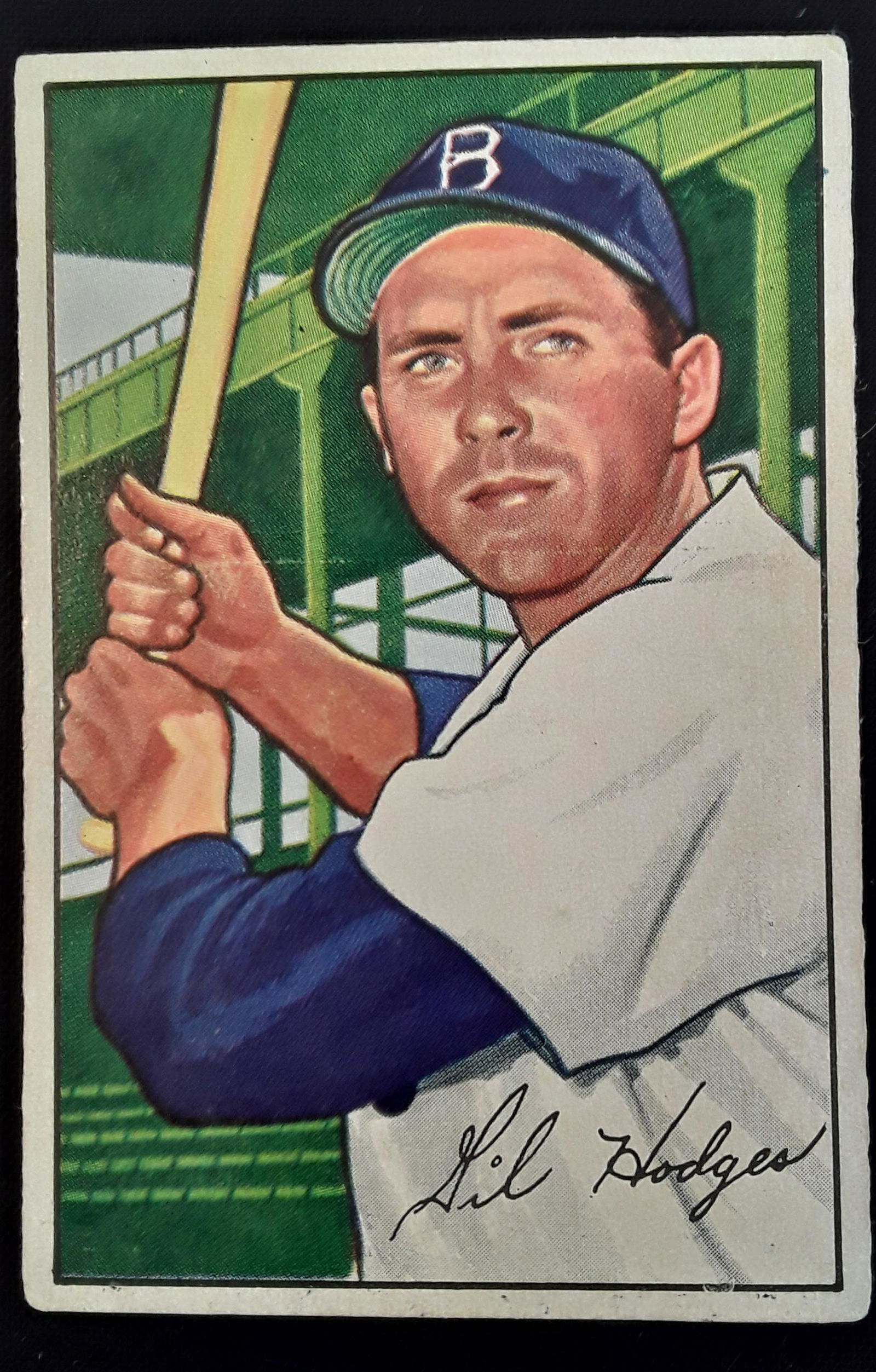 1952 BOWMAN GIL HODGES BASEBALL CARD (1 of 3)