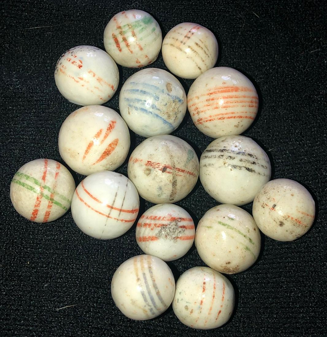 LOT 15 19TH C. CHINA MARBLES (1 of 5)