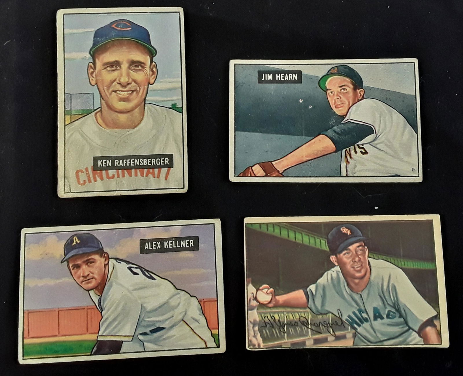 LOT 4 EARLY 1950'S BOWMAN BASEBALL CARDS (1 of 6)