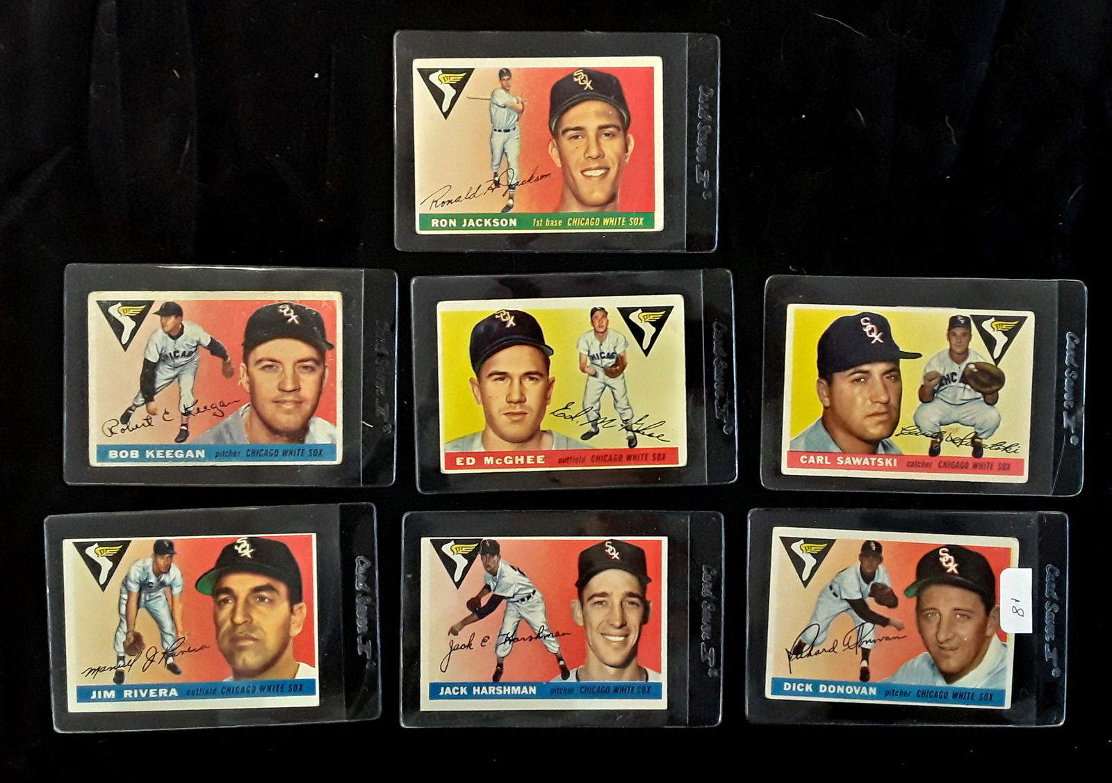 LOT 7 TOPPS 1955 BASEBALL CARDS (1 of 6)
