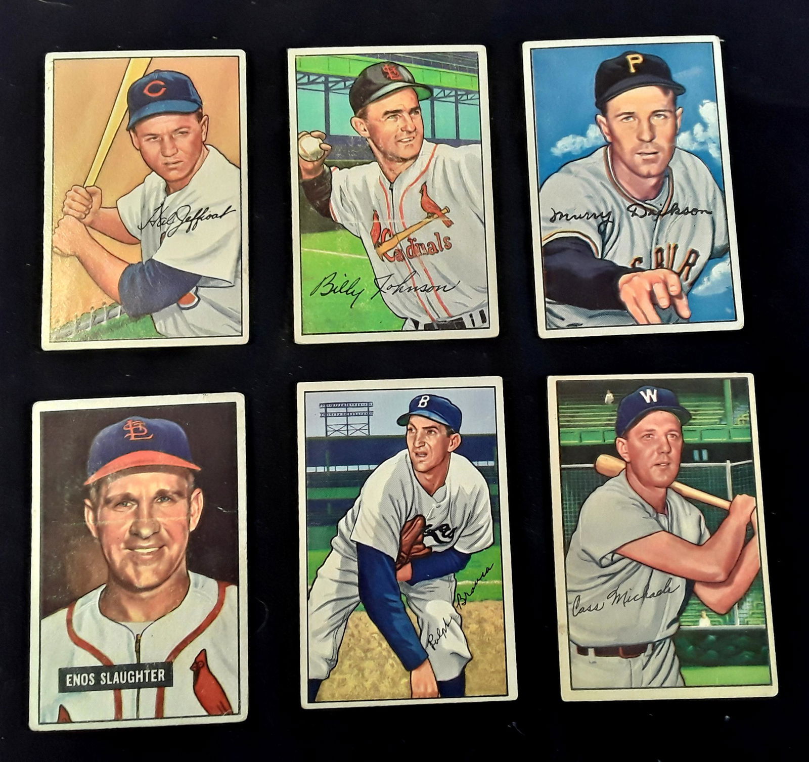 LOT 6 EARLY 1950'S BOWMAN BASEBALL CARDS (1 of 8)