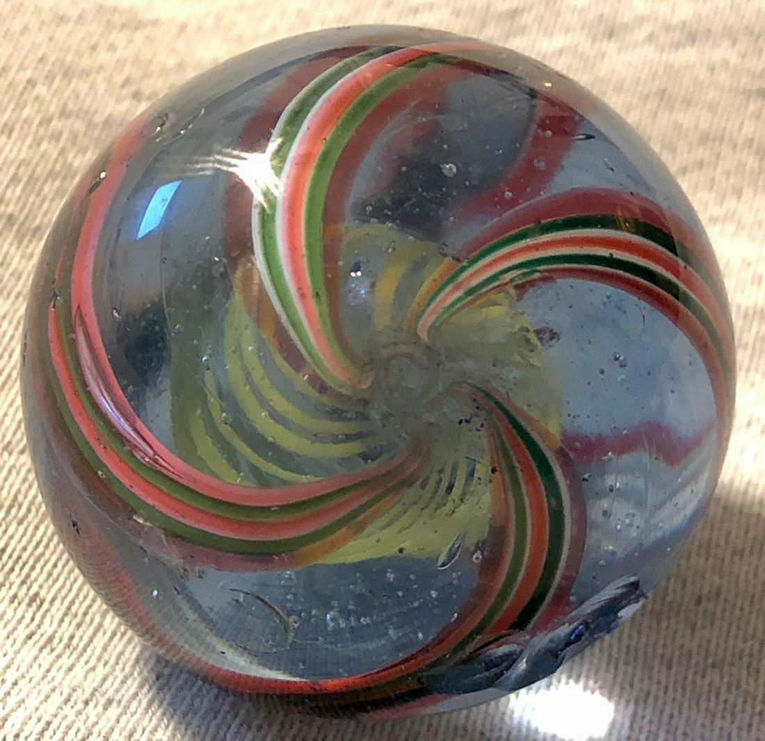 LG. EARLY HAND MADE GLASS MARBLE (1 of 9)