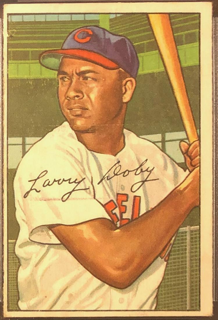 1952 BOWMAN HOF LARRY DOBY BASEBALL CARD (1 of 3)