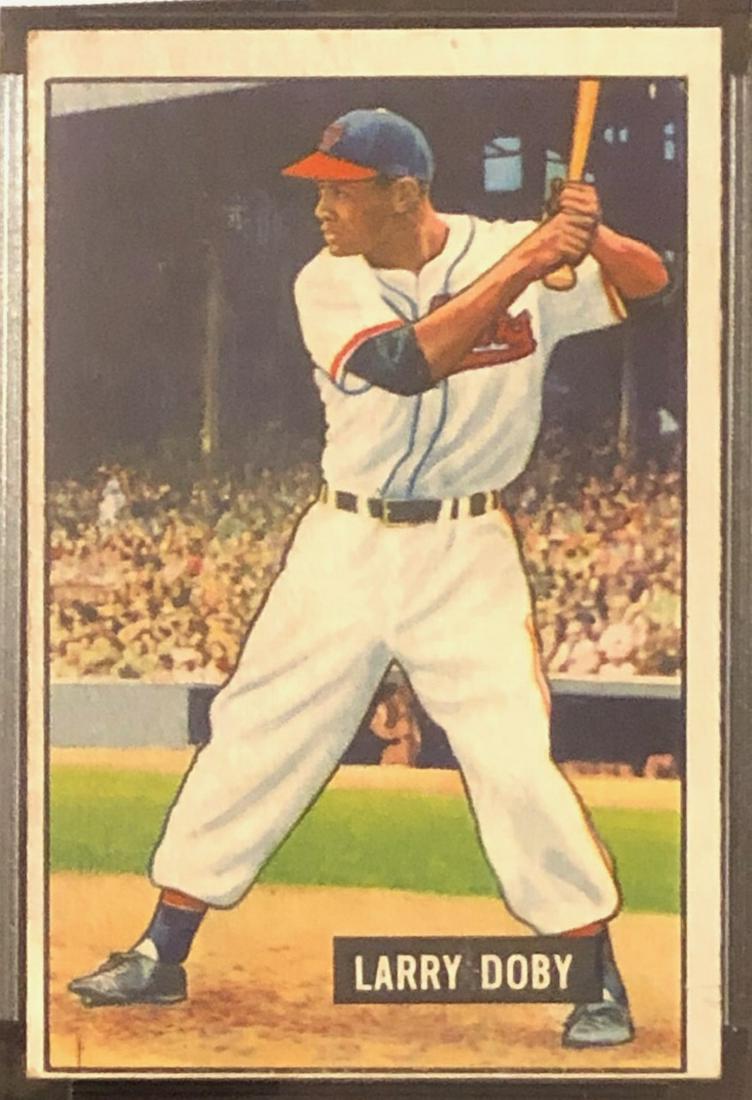 1951 BOWMAN LARRY DOBY HOF BASEBALL CARD (1 of 3)