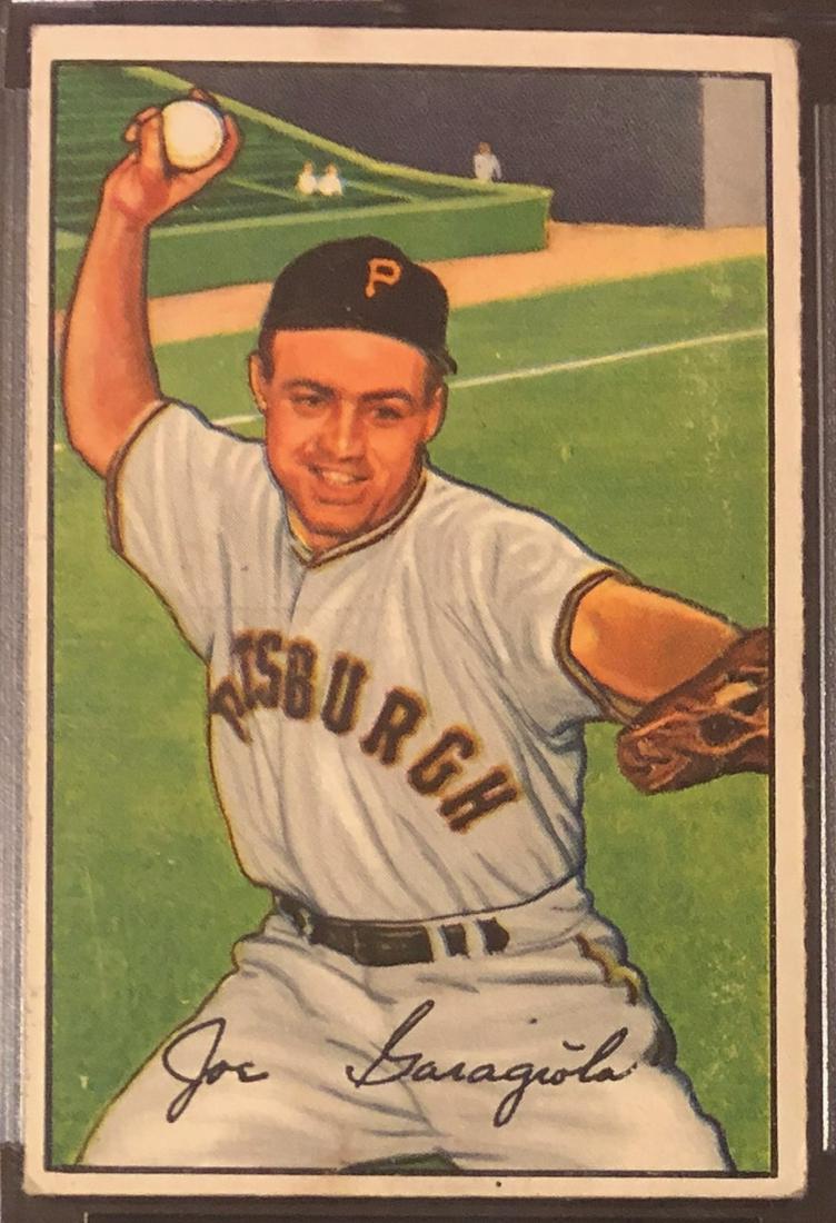 1952 BOWMAN JOE GARAGIOLA BASEBALL CARD (1 of 3)