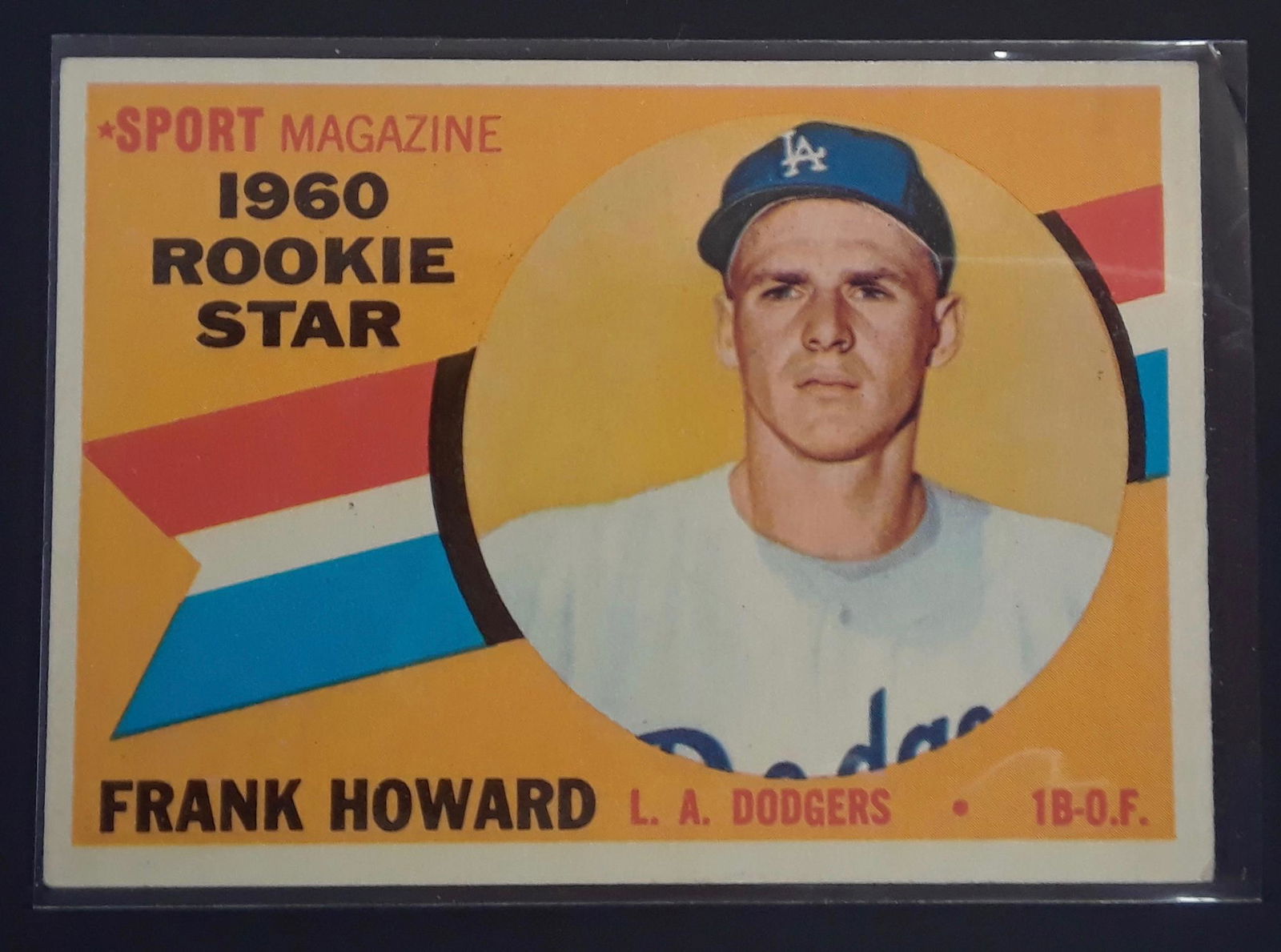 1960 TOPPS FRANK HOWARD ROOKIE BASEBALL CARD (1 of 3)