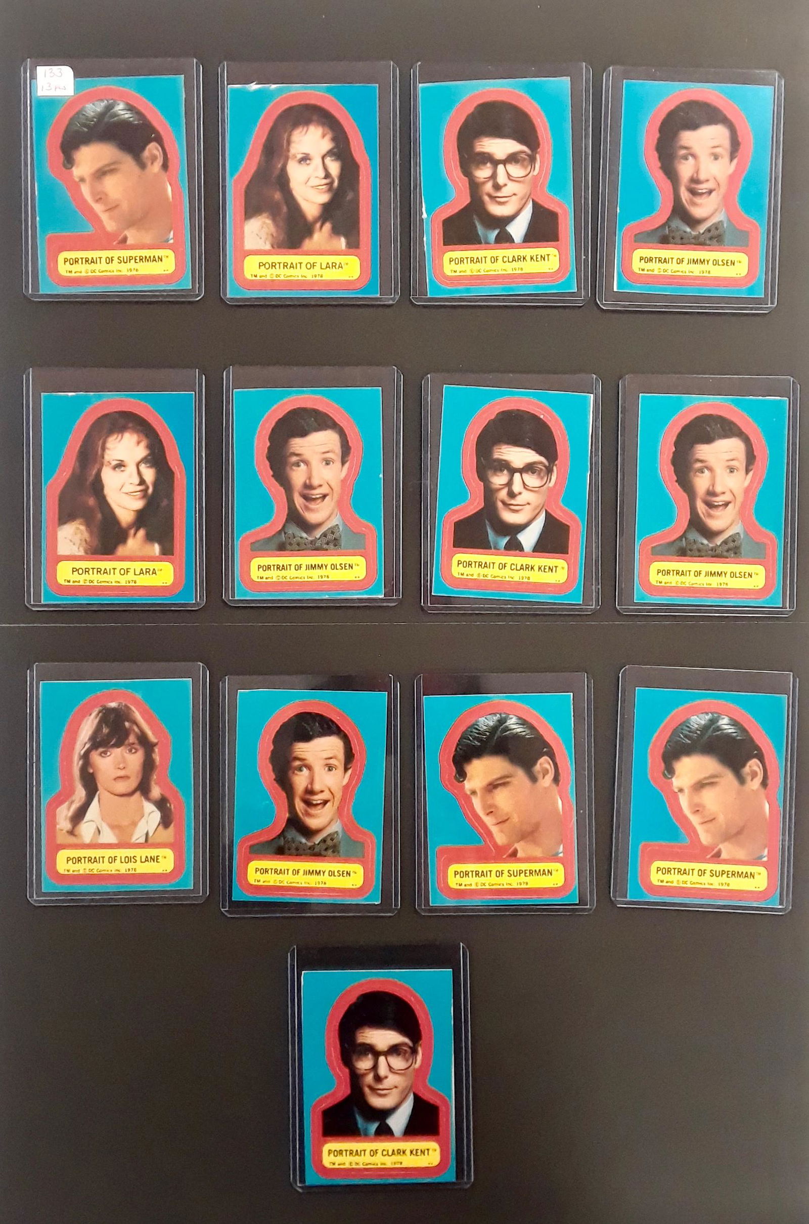 LOT 13 SUPERMAN STICKERS CIRCA 1978 (1 of 3)