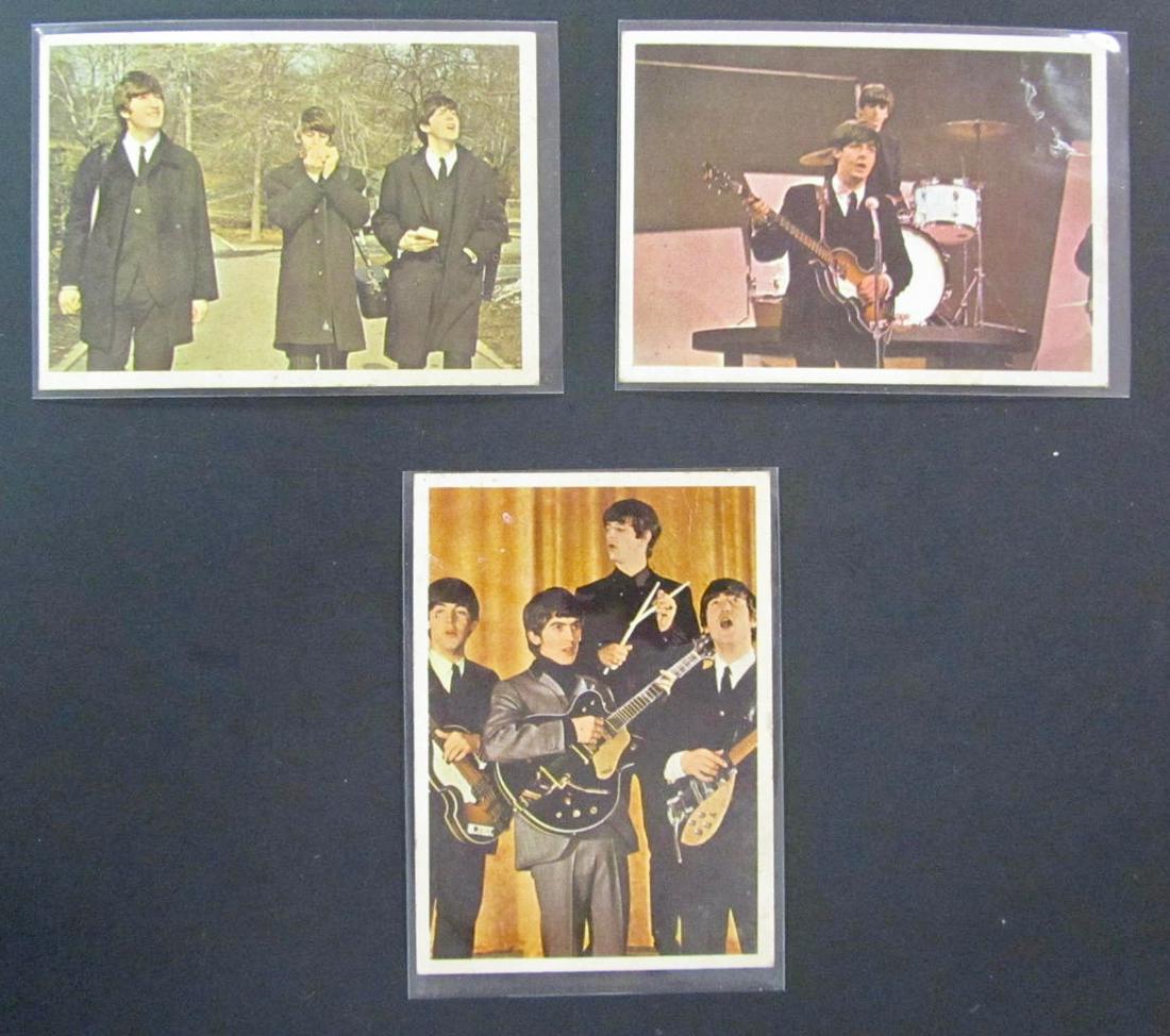LOT 3 C. 1963 BEATLES COLOR CARDS (1 of 3)