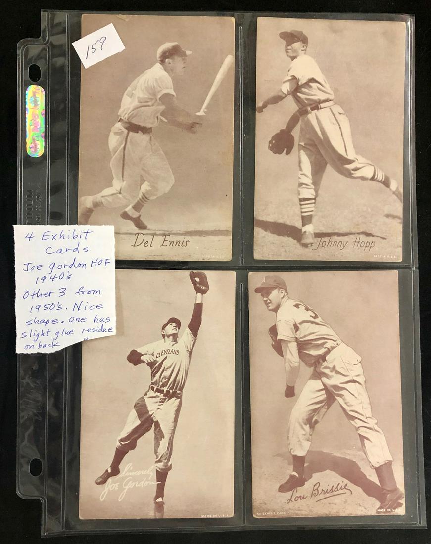 LOT 4 EXHIBIT BASEBALL CARDS (1 of 5)