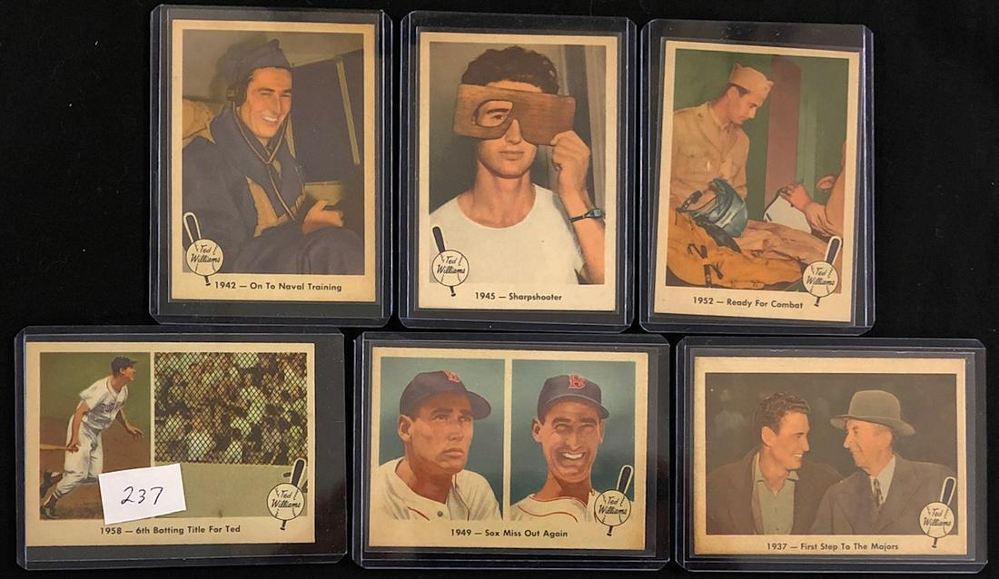 LOT 6 FLEER 1959 TED WILLIAMS BASEBALL CARDS (1 of 13)