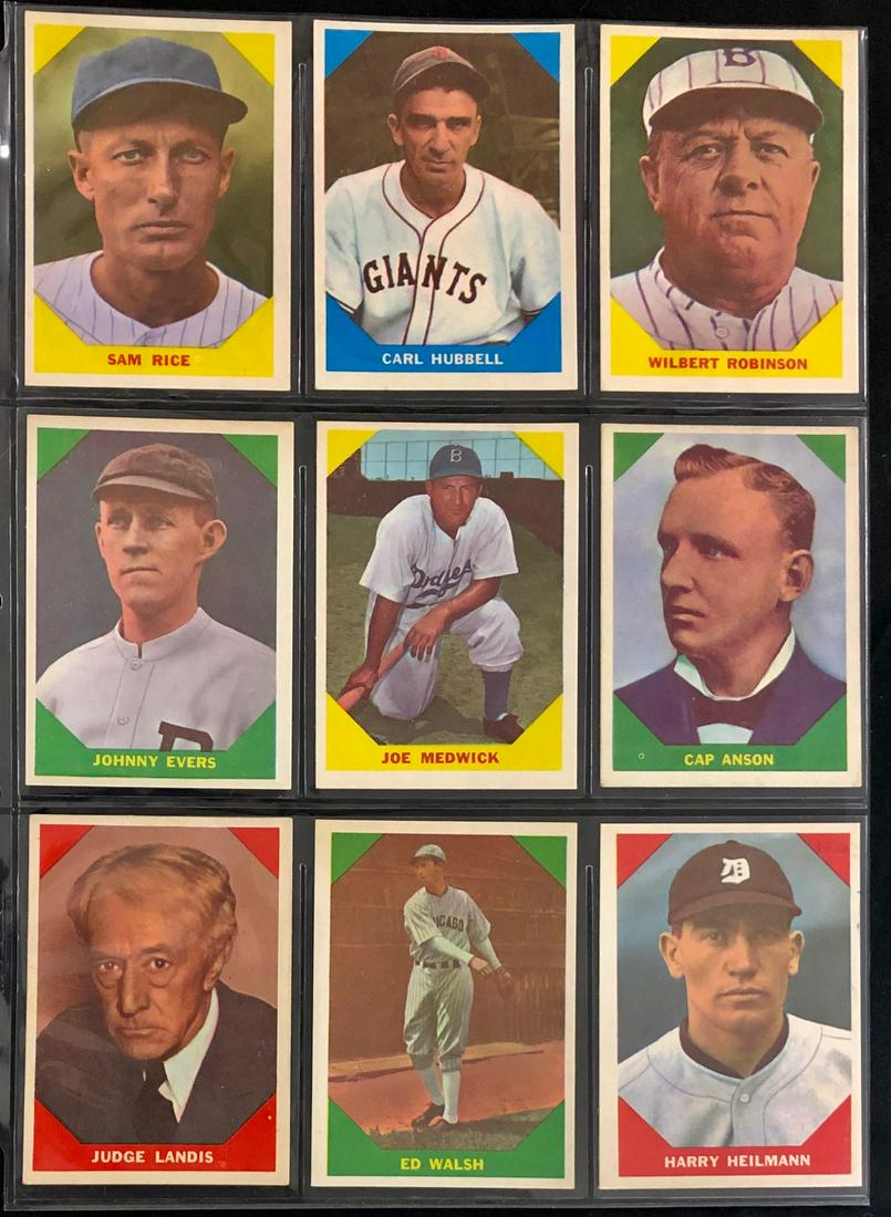 LOT 9 FLEER BASEBALL GREATS CARDS (1 of 8)