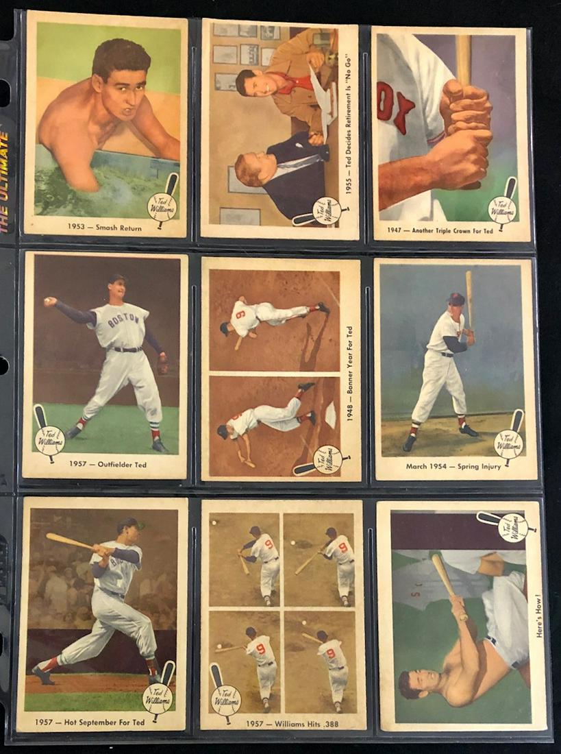 LOT 9 FLEER 1959 TED WILLIAMS BASEBALL CARDS (1 of 8)