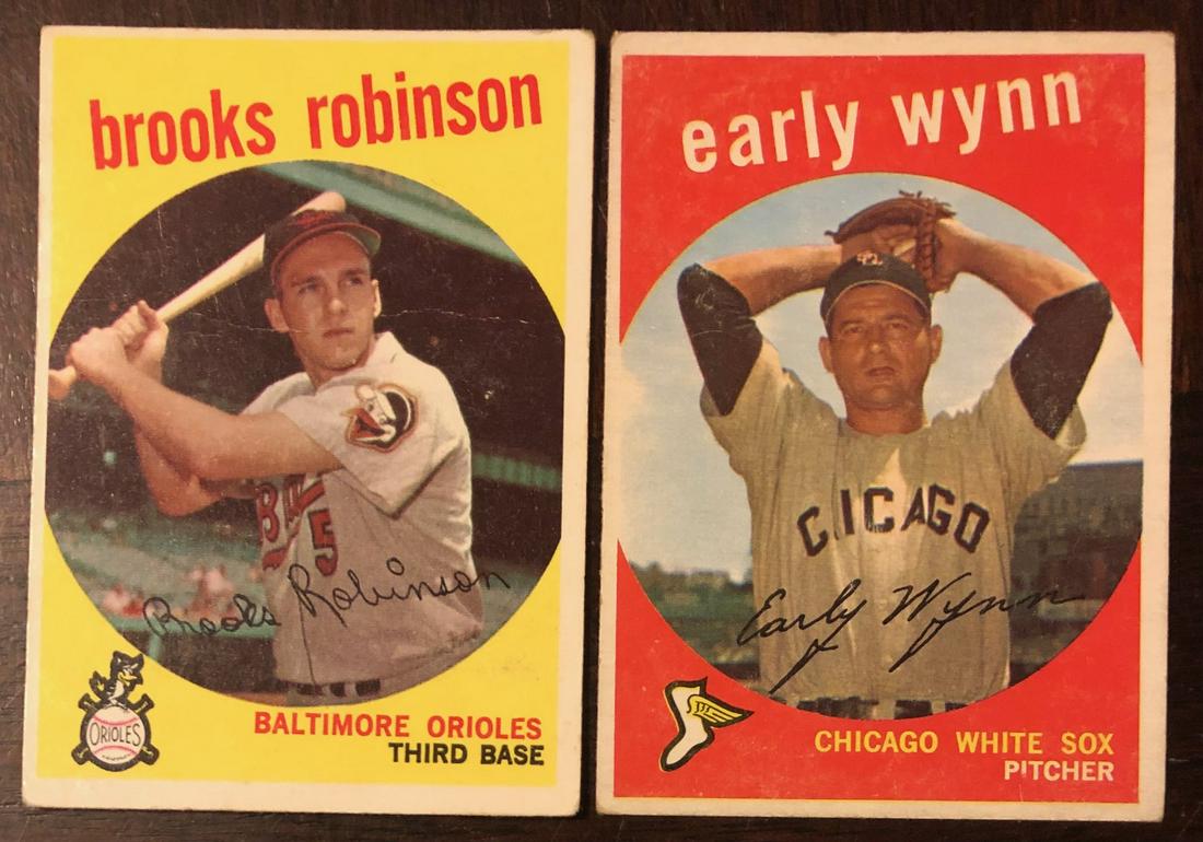 LOT 2 1959 HALL OF FAMERS BASEBALL CARDS (1 of 3)